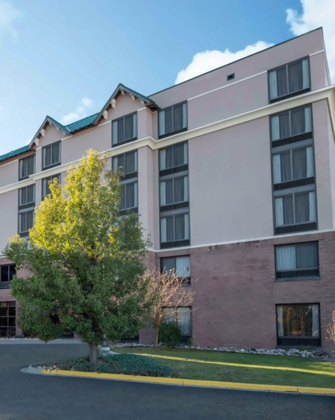 Hotel exterior being evaluated for repositioning into attainable housing